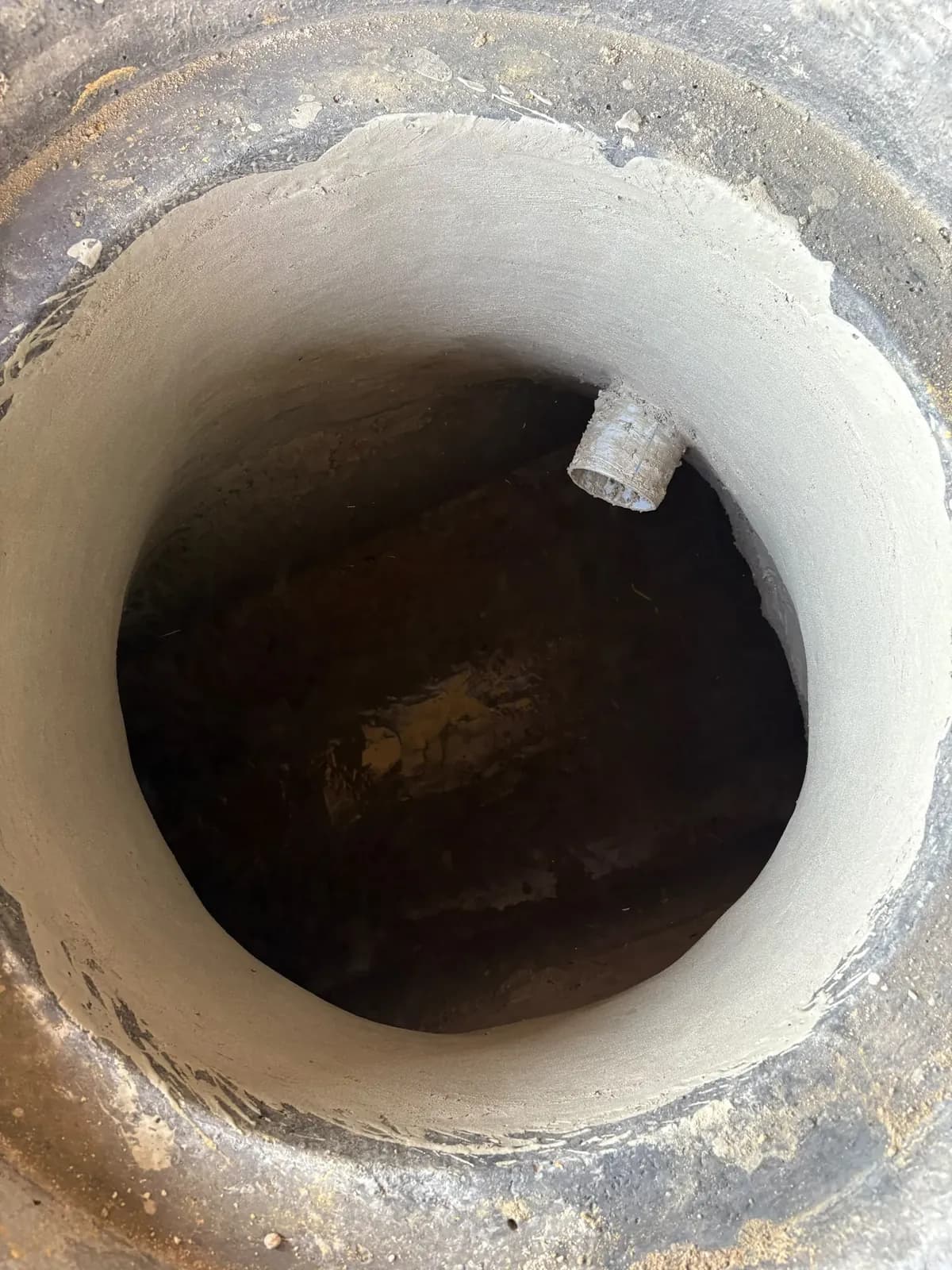 Finished circular manhole chamber